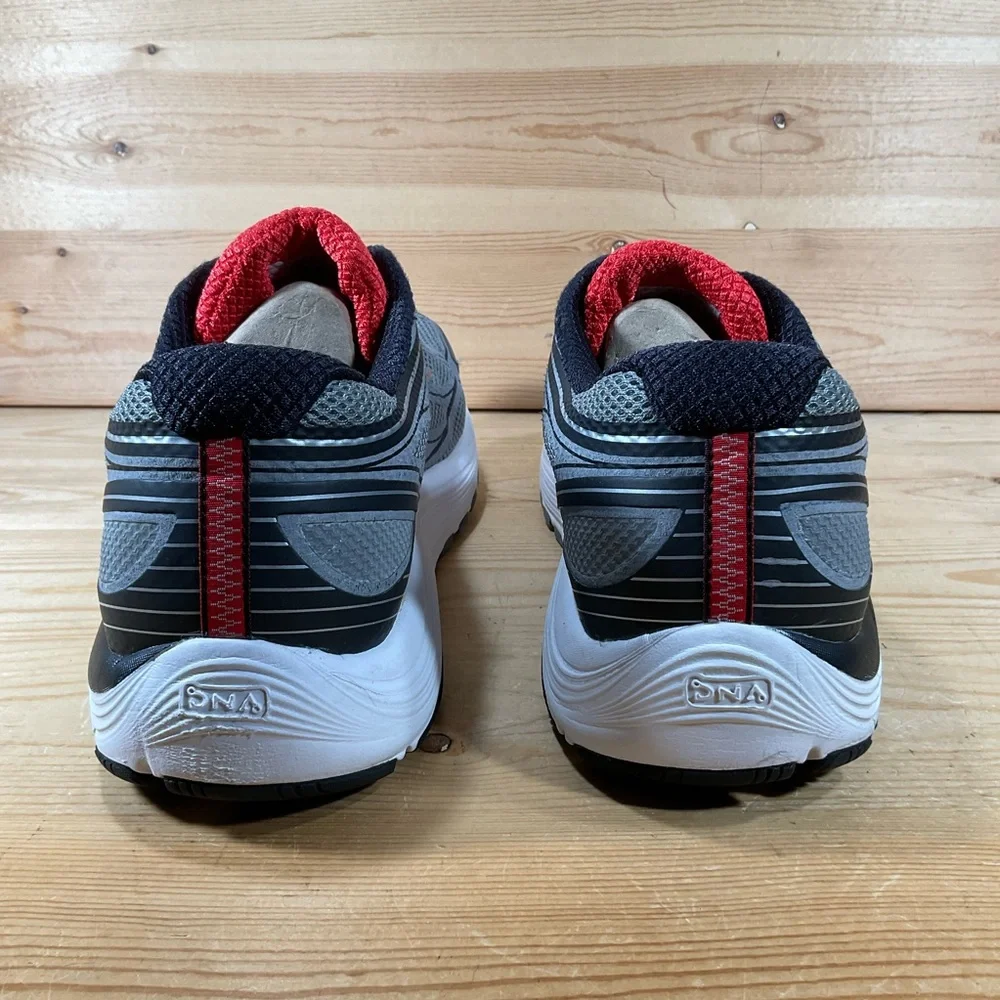 Brooks Dyad 9 Running Shoes Men’s 14 D Gray Red Black White Walking 1102311D035